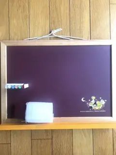 【黒板】黒板消し、チョーク5色付き　メッセージボード