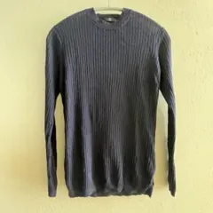 UNIQLO +j シアーワイドリブロングセーター　紺　S