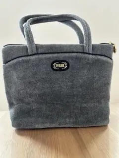 【新品未使用】美品‼︎ FEILER 花柄刺繍 ハンドバッグ グレー