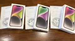 Apple iPhone14空箱3箱セット　Lightningケーブル3本セット