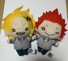 ヒロアカ【⭐️JF2018限定品】にとたんぬいぐるみ 制服　切島鋭児郎＆上鳴電気