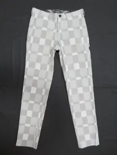 ブラックレーベルクレストブリッジ　ブロックチェックパンツ　Mサイズ　グレー