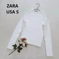 ザラ ZARA ハイネックニット モコモコ ふわふわ 可愛い ガーリー 小さめ