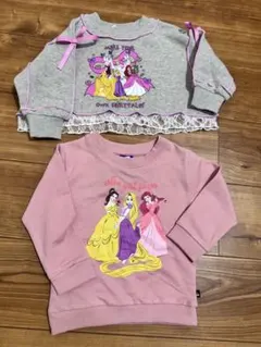 【新品】ディズニー プリンセス ベビー トレーナー 2枚セット 90サイズ