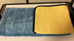 ながら洗車　ドライセカンド　ガラス用ワッフルクロス　各１枚　未使用のサムネイル