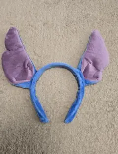 【新品未使用】スティッチ　カチューシャ　青紫