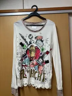 HYSTERIC GLAMOUR ガールプリント 長袖カットソー クレイジー HYSTERIC GLAMOUR ガールプリント 長袖カットソー クレイジー - メルカリ
