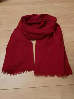 ユニクロ　カシミヤ100%ストール　大判　赤