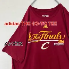 KA130【US輸入】adidas(アディダス)　Tシャツ【メンズ2X】ボルドー