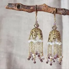 シャンデリアピアス アラビアンピアス ステンレスピアス イヤリング変更可能