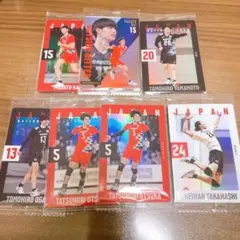 日本代表 バレーボール選手カード7枚
