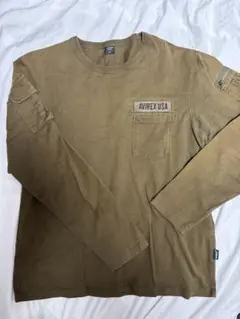 AVIREX/アヴィレックス ファティーグ クルーネック 長袖 Tシャツ /XL
