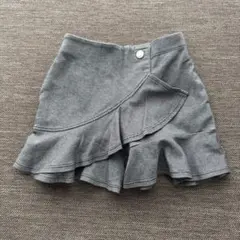 Be Be フリル付きスカート風ショートパンツ グレー 110