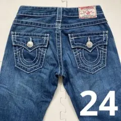 トゥルーレリジョン JOEY BIG T フレアデニムパンツ ブーツカット 24