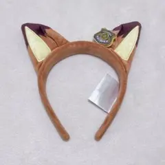 上海ディズニー　ズートピア　ニックカチューシャ