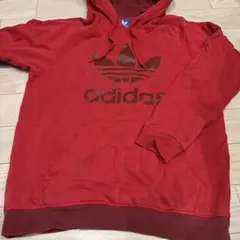 adidas AB7592 レッド フード付きパーカー