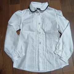 ホワイト 長袖シャツ 100cm