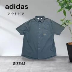 3212☆adidas アウトドア 半袖シャツ グレー Mのサムネイル