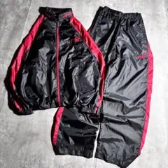 希少 90s PUMA ナイロントラック ジャケット セットアップ 黒 Y2K