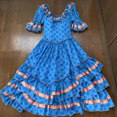 ロゼ花子 フラメンコ 衣装 ワンピース ドレス 水玉 ドット 白黒 - メルカリ