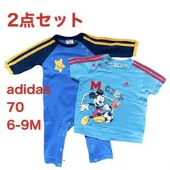 ★セット★ adidas ジャージ　ロンパース　70 アディダス　ミッキー　青