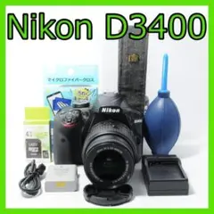 Nikon D3400 一眼レフ カメラ 元箱 892回 Bluetooth - メルカリ