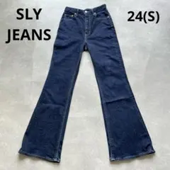 SLY JEANS ライクラ ハイウエスト フレア デニム パンツ 美脚 24のサムネイル