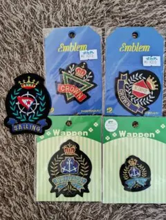 刺繍ワッペン セーリング・クラウン・ブリゲード 5個　アイロン接着