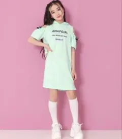 新品未使用 AMAP GIRL アナップガールズ 肩開きフードワンピースのサムネイル