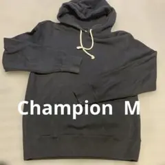 Champion ネイビー フード付きパーカー メンズ M スウェット