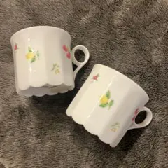 Rosier Japan【ロジエ】コーヒーカップ　ティーカップ　イチゴ・小花柄