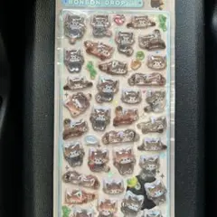 値下げ！正規品　ボンボンドロップシール　レッサーパンダ　　アニマル