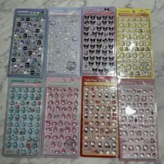即発❣️正規品ボンボンドロップシール　サンリオ　ミニ　全8種　コンプリート