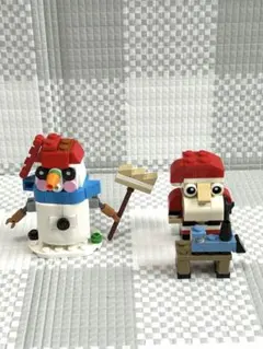 LEGO 雪だるま/スパナを持ったサンタクロース
