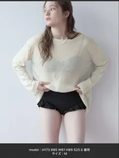 SEA DRESS 3点セット/シアートップス付ビキニ/水着