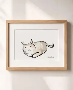 猫の原画｜白黒猫 水彩・筆ペン 一点物 - メルカリ