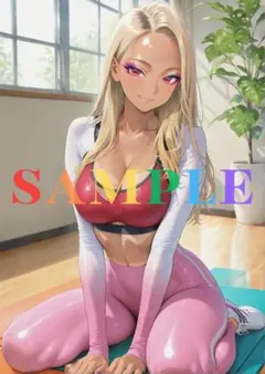 AIイラスト かわいい 美女 A4オリジナルポスター 高光沢 BEL1003