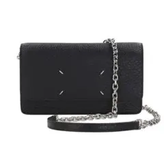 メゾンマルジェラ 長財布 チェーン 4ステッチ ブラック SA3UI0008