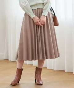 アナイ　ベージュ フレアスカートのサムネイル