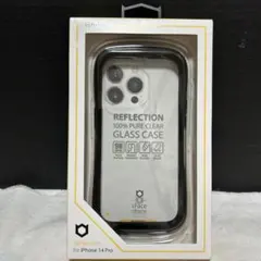新品Hamee iFace iPhone 14Proケース　ガラスケース黒クリア