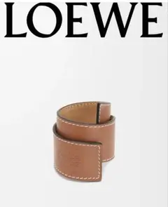 LOEWE レザー バングル ブラウン - メルカリ