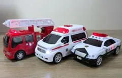 トイザらス　ミニサウンド 緊急車両セット 3台セット パトカー 救急車 消防車のサムネイル