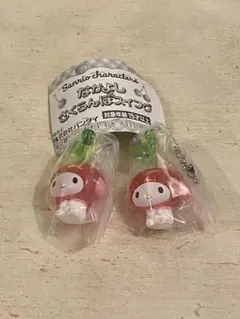 サンリオキャラクターズなかよしさくらんぼスイング　マイメロディ2点セット　ガチャ