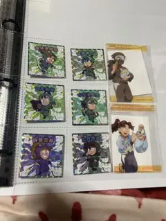 忍たま乱太郎マンチョコ シール6枚セット クリアカード2枚 善法寺伊作 土井先生