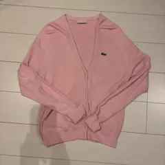 LACOSTE ピンク カーディガン 長袖