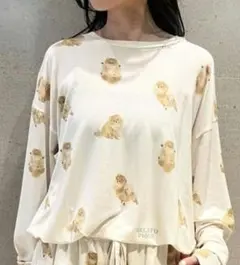 新品未使用】ジェラートピケ♡ダックスフンド柄ロンT クリーム - メルカリ