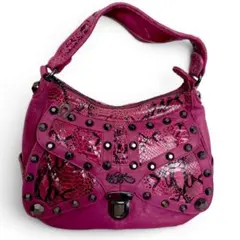 BETSEY JOHNSON ベッツィジョンソン ショルダーバック レザーピンクのサムネイル