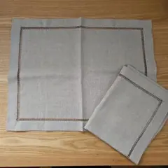 LIBECO ベルギーリネン製　ランチョンマット２枚セット　新品未使用