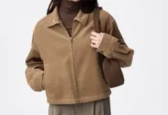 GU コーデュロイジップシャツジャケット　S