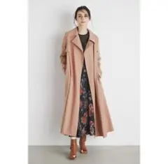 美品 rienda リエンダ ステンカラーライトコート スプリングコート